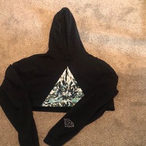 Cropped diamond supply hoodie